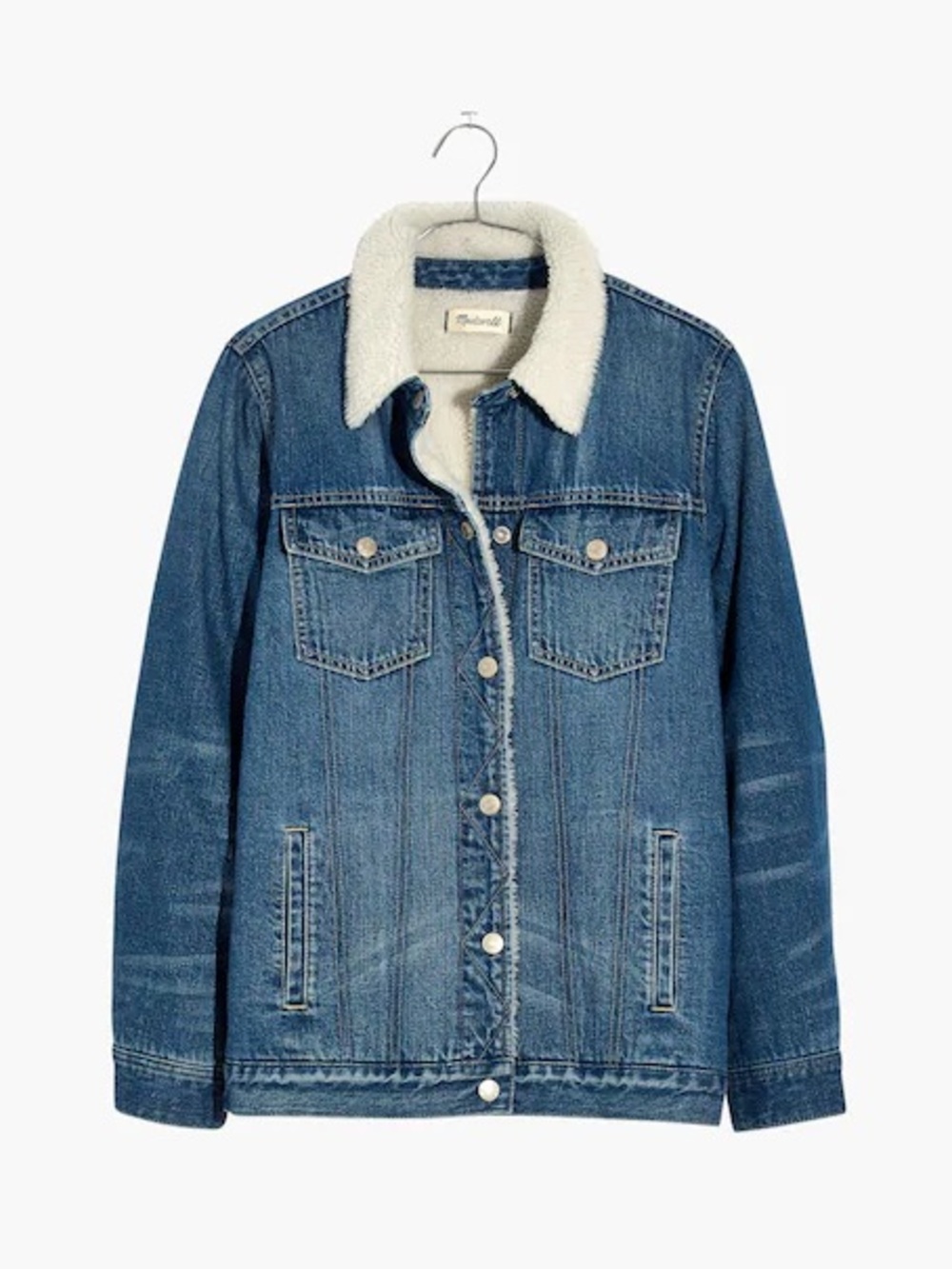 Madewell The Oversized Jean Jacket: Sherpa Edition | Size L